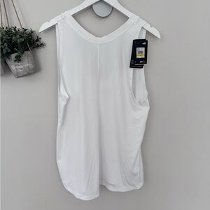 White Sleeveless Puma workout Top